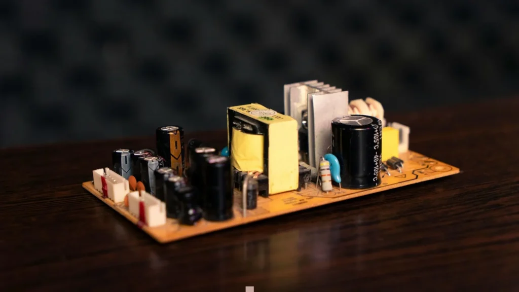 Electronics circuit board with CNC machined components—demonstrating CNC machining in precision electronics manufacturing and assembly