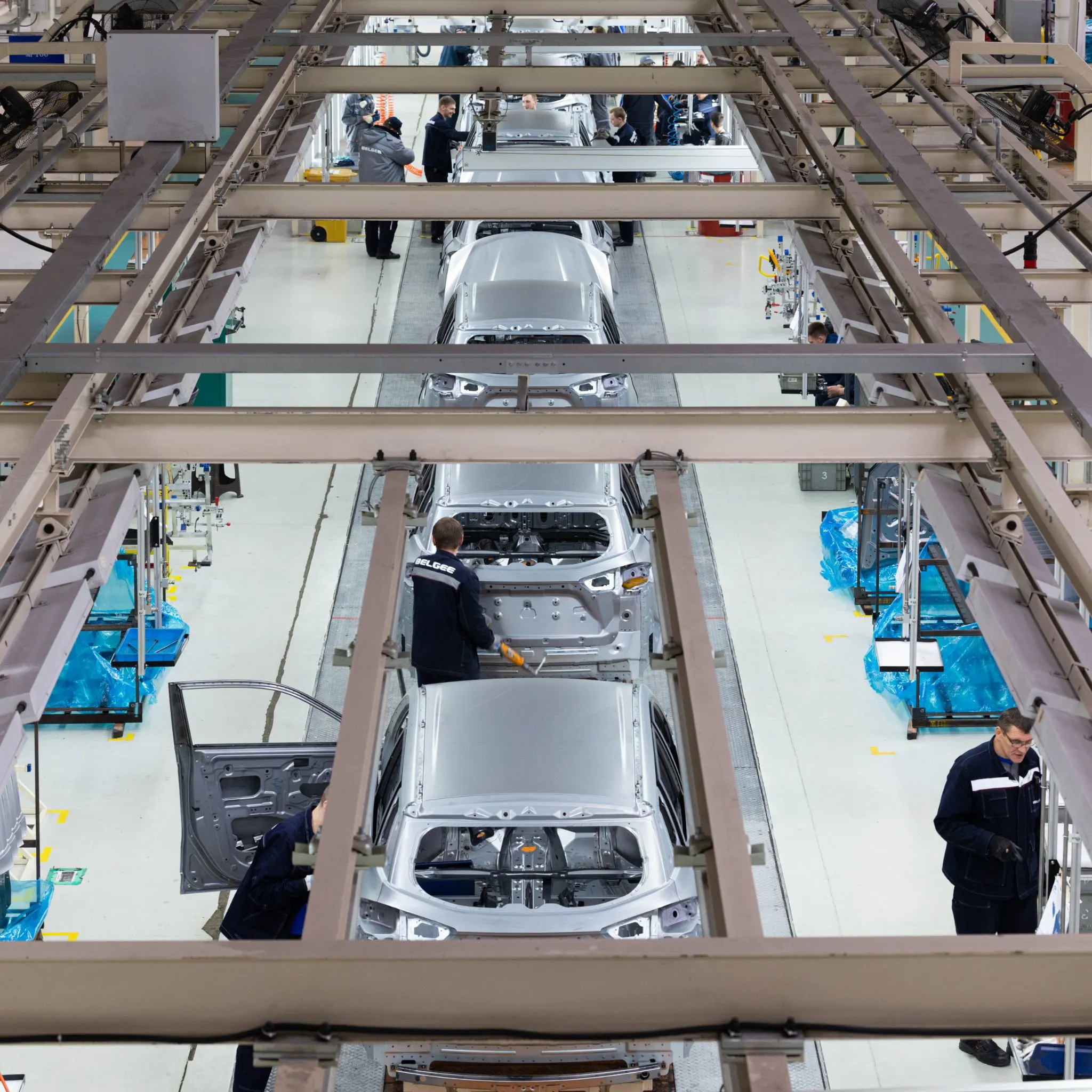 large-scale electric vehicle assembly line delivering real production results.
