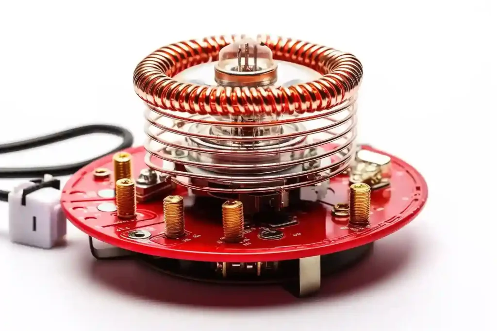 Induction coil energy device used for wireless power transfer and renewable energy technology